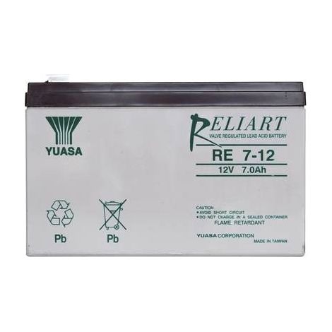 Batteria AGM Yuasa RE7-12 12 V 7 Ah Nera (1/3)