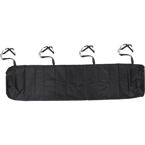 Telo parasole monoblocco impermeabile per giardino, patio e aree esterne, in tessuto Oxford 210D nero, 3M, ideale per l'inverno. (1/4)