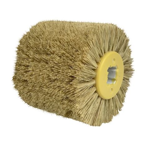 Spazzola per lucidatrice satinata, fibra di sisal, 120100 mm - DED79339