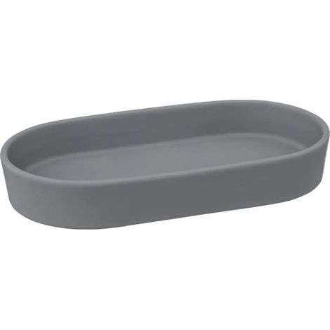 Plateau de Salle de Bain "Cocon" 19cm Gris Béton
