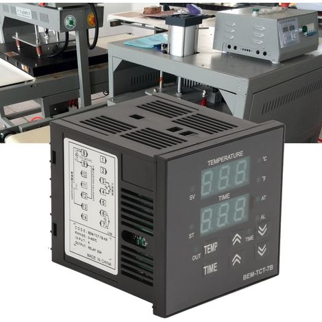 BERM/BEM-TCT-7B-KR Temperaturregler für Thermotransferdrucker, integriertes Gehäuse, digitale Temperatur- und Zeitanzeige, Multifunktionsgerät 100240 V (1/5)
