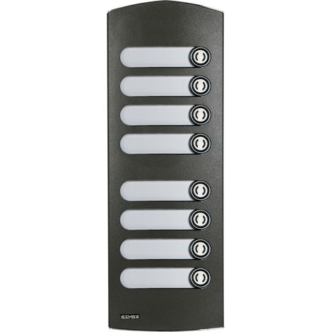 VIMAR - 1258/35 Placca suppl. 2M IK10 8 tasti gr. sable
