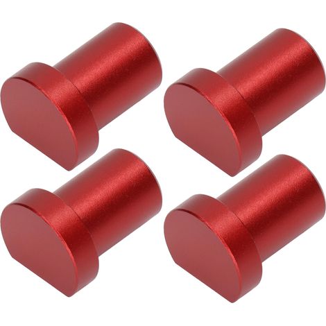 Blocs de butée de bureau pour menuiserie, arrêts de cheville polyvalents, diamètre 20 mm en rouge (1/5)