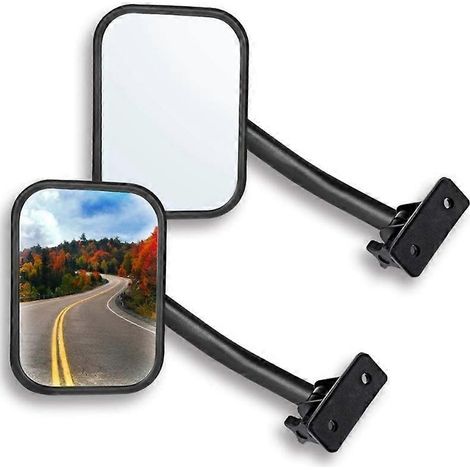 Espejos laterales rectangulares para Jeep Wrangler TJ JK 4x4 todo terreno (lote de 2) (1/5)
