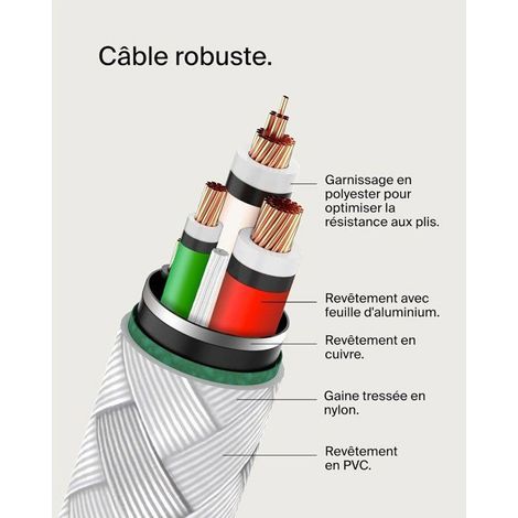 Belkin BOOST CHARGE geflocht.Kab USB-C/USB-C 2m weiß CAB004bt2MWH (1/3)
