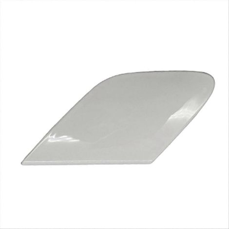 Cubierta del gancho de remolque del parachoques delantero izquierdo del coche, color blanco. (1/5)