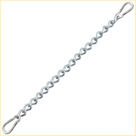 Chaîne avec Deux mousquetons,Fixation Variable pour Chaise hamac jusqu'à 230 kg (Chaîne 60 cm) (1/4)
