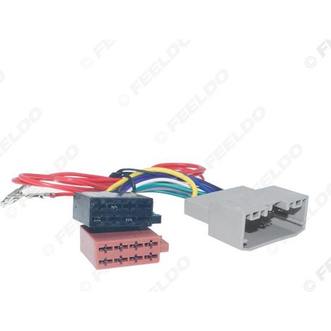 Câble de conversion compatible avec les autoradios CD d'origine Chrysler, Dodge, Jeep et Wrangler vers radio ISO