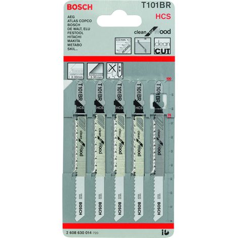 Bosch Stichsägeblatt T 101 BR, Clean for Wood