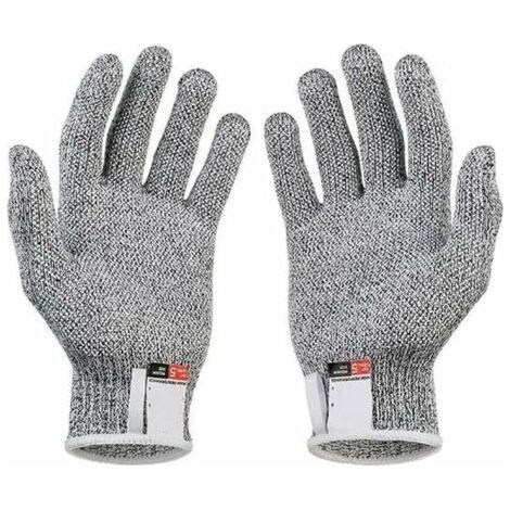 BUNTHAUS 2 Paires de Gants Résistants aux Coupures Gants Anti Coupures de Niveau 5 Certifiés EN 388 Gants de Travail de sécurité pour Cuisine Butcher Jardinage Bricolage S (1/5)