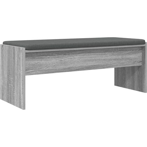 Maison Exclusive - Panca per ingresso con cuscino Grigio Sonoma 103 x 38 x 40 cm