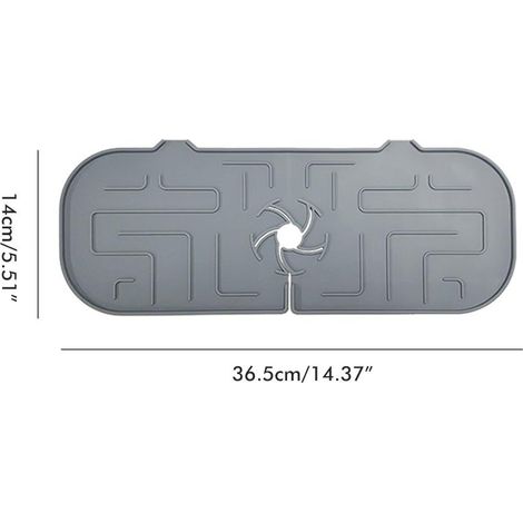 Protection anti-éclaboussures pour robinet de cuisine et évier, tapis récupérateur d'eau en silicone, coussinet d'égouttage à placer derrière le robinet pour la cuisine et la salle de bain.