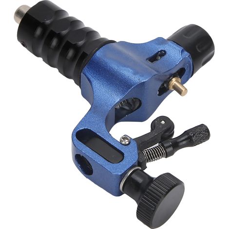 Machine à tatouer professionnelle portable à moteur puissant, avec interface RCA, bleu (1/5)