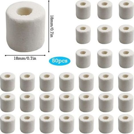 Beads Ceramique Effective Natural Beads of Ceramic Filtration Water for All The Types of aquariums and Ponds Stabiliser The ph of the water (50pcs,White)