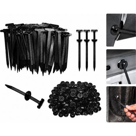 Fascette, clip, spilli e clip di fissaggio per coperture per auto, 200 pezzi (1/5)
