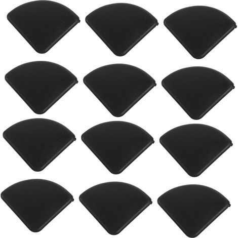 50 protège-coins de sécurité, plastique, noir, pour meubles (1/5)