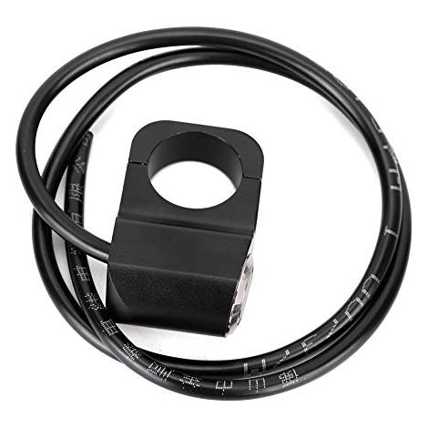 Interrupteur de Phare de Guidon étanche 25mm pour Pièces de Modification de Motos Bouton-poussoir Noir (1/5)