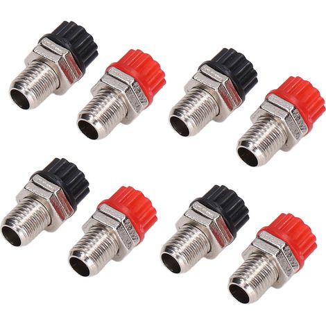 20 Pièces Bornes à Plot en Laiton Nickelé 4mm pour Prise Banane, Accessoires pour Instruments de Musique Éducatifs (1/5)