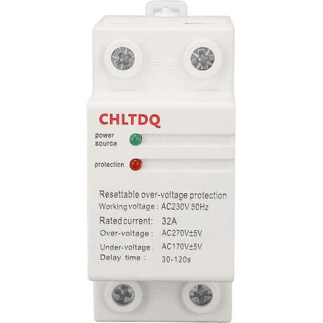 32A AC230V 50Hz Überspannungs- und Unterspannungsschutzgerät mit DIN-Schienenmontage und automatischer Rückstellung