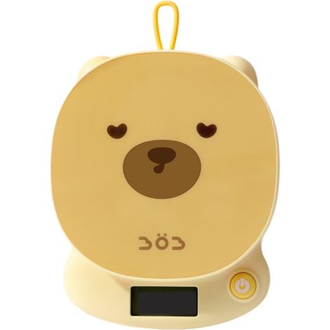 Balance de cuisine - 5 kg max, précision 0,1 g, jolis motifs d'animaux pour la pâtisserie, la cuisine et le café (Ours jaune)-AquaForge (1/5)