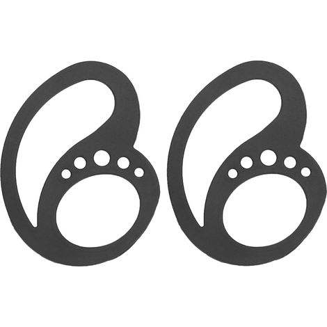 1 Paire d'Antichute Crochets d'Oreille Antidérapants Fixation pour Casque Bluetooth Écouteurs Noir (1/5)