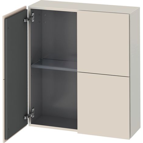 Duravit L-Cube armoires mi-hautes, 2 portes, 700x243x800mm,