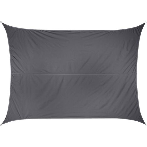 Rechteckiges Sonnensegel Curacao Grau - 4 x 3 m (1/3)