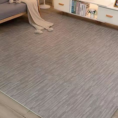 6 Pièces Tapis de sol, effet bois, mousse, puzzle, salon (1/5)
