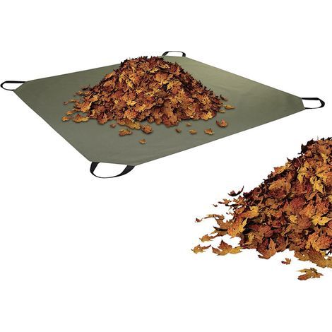 Foldable leaf bag - Garden waste collection bag - With handle - Waterproof fabric - Lawn waste collection mat - Tarpaulin with handle (1/5)