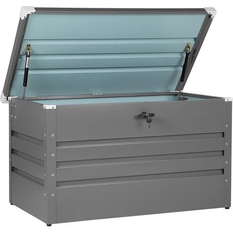 Aufbewahrungsbox CEBROSA 132 cm 62 cm Grau (1/5)