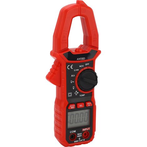 Digitales Zangenmultimeter mit 6000 Zählern, präzise Messung von Wechsel- und Gleichspannung, Strom, Kapazität, Widerstand, Dioden, professionelles elektrisches Prüfgerät (1/5)