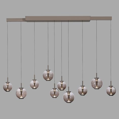 Lampe suspendue Pure E-Infinty Bronce avec verre ambré - 2221-97