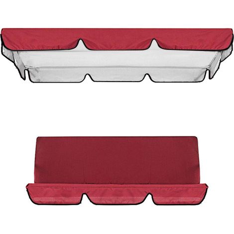 Housse pour portique (Couverture supérieure : 142 × 120 × 18 cm / Base : 150 × 50 × 10 cm) Rouge A, 1 couverture supérieure + 1 ba (1/5)