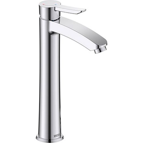 Bristan Apelo Eco Start Tall Basin Mixer Tap with Clicker Waste - Chrome