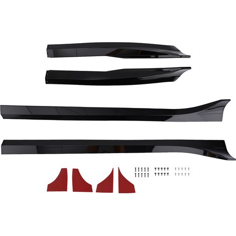 Body Kit Side Skirt Extension Black for Tesla Model 3 2017-2023 ABS Plastic (1/4)