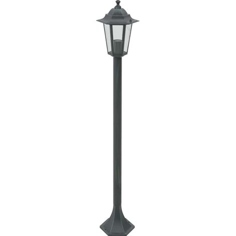 vidaXL Farolas de jardín aluminio verde oscuro E27 110 cm 6 unidades (1/2)