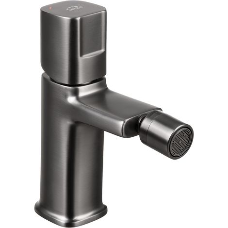 Rubinetto per bidet a pavimento Tores Matt Graphite con tappo Click-Clack Laveo (1/4)