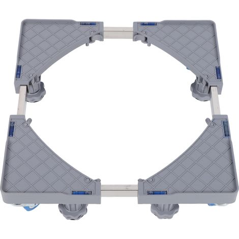 Support pour machine à laver multifonction, hauteur réglable, roulettes universelles à 360°, étagère de rangement pour machine à laver d'intérieur (1/5)