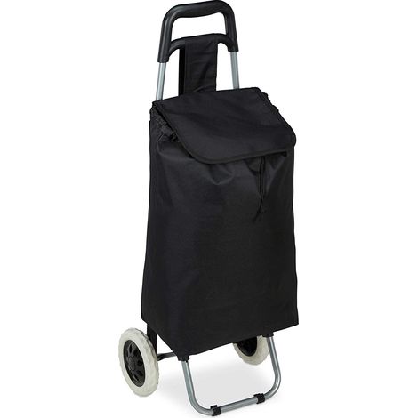 Carrello spesa pieghevole borsa estraibile carrello spesa 28 litri ruote nere 1300007073