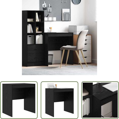 Bureau compact -  Bureau Chêne noir 70 x 50 x 76 cm (1/5)