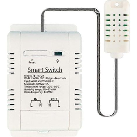 L'interrupteur WiFi TH-16 offre une commande sans fil avec surveillance de la consommation d'énergie, réglage de la température et de l'humidité, et prend en charge l'assistant vocal Alexa. (1/5)