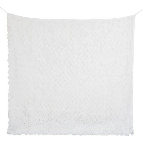 Filet de camouflage, nylon, Protection solaire, Anti-éblouissement pour camouflage chasse deco jardin ombrage, 3x4m, blanc (1/5)