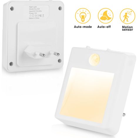 SWANEW Luce notturna a led. luce notturna con sensore di movimento e sensore di luce. confezione da 2 (1/5)