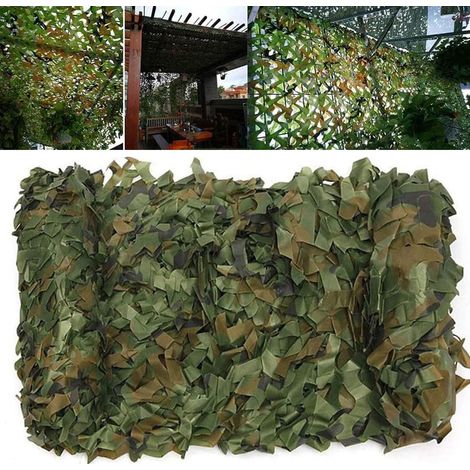 Filet en plein air de chasse militaire 200 x 800 cm, filet de camouflage de camping, filet de couverture de chasse de camouflage (vert) (1/5)