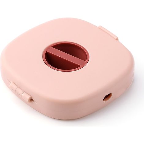 Boîte de rangement pour câbles de données rose (lot de 3), enrouleur de câble portable, boîte de rangement multifonctionnelle pour câbles de données (1/4)