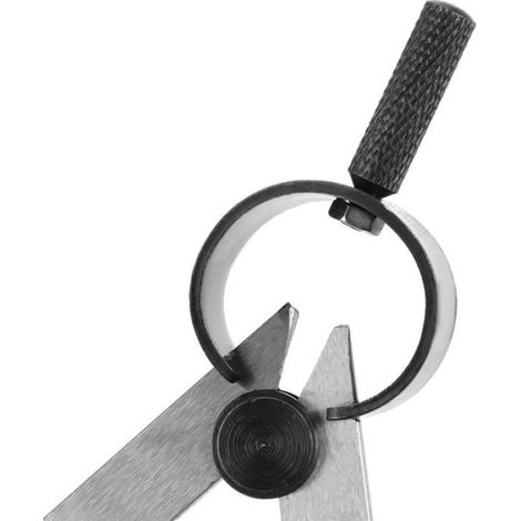 Compas en cuir rotatif à ressort de 100 mm Diviseur de cuir Outil de couture DIY (1/4)