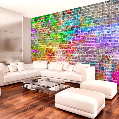 Papier peint mur arc-en-ciel - 150 x 105 cm