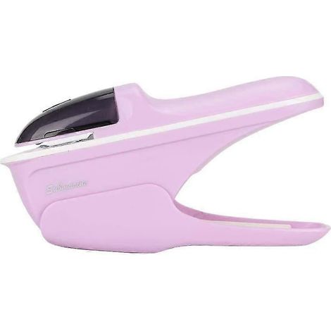 Agrafeuse - Agrafeuse sans agrafes ABS pour livres et papier, reliure manuelle, outil à une main (violet) (1/5)