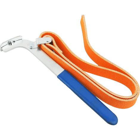 Clé à sangle de ceinture,Clé à sangle plomberie Clé à courroie réglable, Outil de retrait de changement, clé à filtre à huile polyvalente pour maison et évier (1/5)