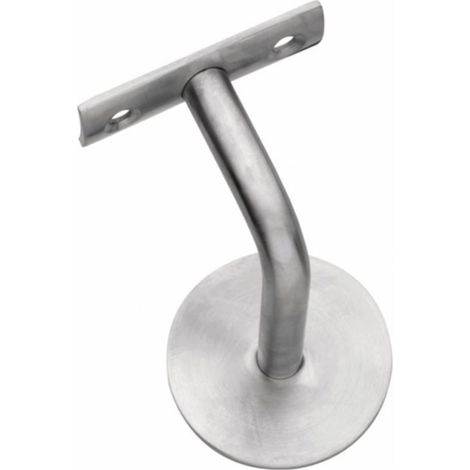 Soporte pasamanos VA ma D. Placa de pared soporte arqueado 60mm INTERSTEEL (1/3)